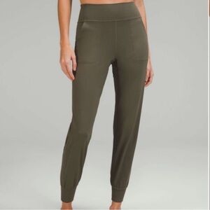 Lululemon Athletica Green Jogger Track Pants High-Waisted
